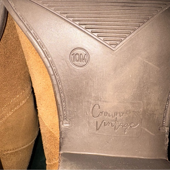 Women’s Brown Suede Ankle Boots with Square Toe and Stretch size 10 - Picture 10 of 11